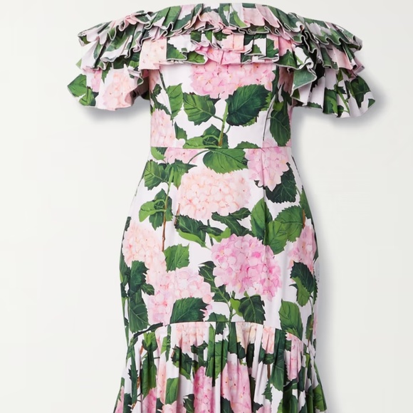 OSCAR DE LA RENTA HYDRANGEA GOWN - SIZE 8 - Picture 3 of 9